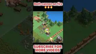 BOTH Cannon are on fire 🔥🔥🔥bad luck #coc #clashofclans