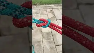 Square knot #usefulknot #knot #basicknot #squareknot #dailyusefulknot #knotoftheday #mosar