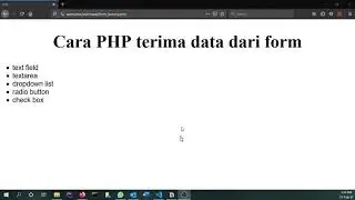 Cara PHP terima data dari form