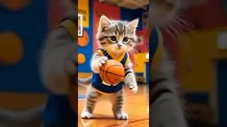 smart cat playing basketball #shortvideo #shortsfeed #shortsvideo #shorts #short