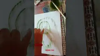 Painting with natural colour/ Rabindranath Tagore Painting/ Painting with neem leaf #Rabindranath