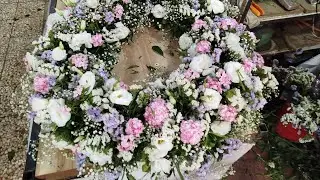 center table flower arrangement | round table flower arrangement tutorial | table flower design