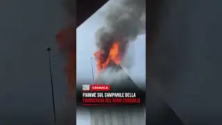 Incendio a Rocca Priora: fiamme sul campanile della Parrocchia del Buon Consiglio 🔔🔥