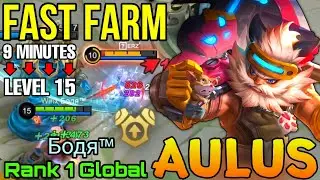 Aulus Fast Farming 9 Minutes Max Level! - Top 1 Global Aulus by Бодя&trade; - Mobile Legends