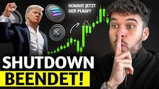 Krypto: Trump BEENDET Shutdown! Kommt JETZT der gro&szlig;e Pump? (Das musst du wissen)