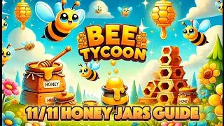 Bee Tycoon All 11 Honey Jars Full Guide 11/11 Pots #fortnite #walkthrough #gaming #tutorial #tycoon