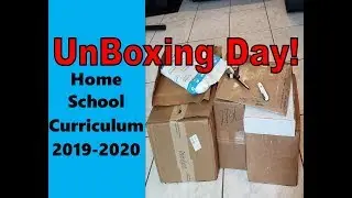 Unboxing 2019-2020 Homeschool Curriculum #homeschoolcurriculum