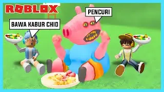 Aku Dan Adik Spupuku Mencuri Makanan Piggy Di Game Roblox Hungry Pig