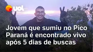Jovem que desapareceu no Pico Paran&aacute; volta sozinho e &eacute; encontrado vivo ap&oacute;s 5 dias de buscas