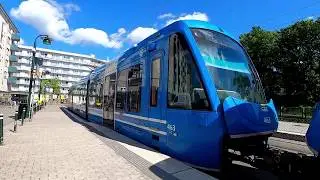 Alvik to Liljeholmen, SL Tvärbanan / Tram 22, Stockholm, Sweden