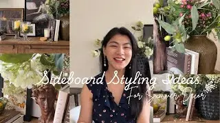 Vintage-Inspired Sideboard Styling Ideas for Summer | Curated Target HomeGoods Hobby Lobby Decor