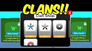 THEY ADDED CLANS IN NINJA CLICKER SIMULATOR *NEW* UPDATE IN NINJA CLICKERS! CLANS! NEW EGG! [ROBLOX]