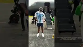 DIDDY gets off private jet and starts dancing