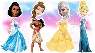Wrong Heads Funny Disney Princess Moana Belle Frozen Elsa and Cinderella Mix Up.