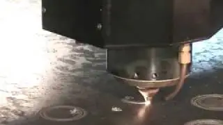 Laser Cutting 1 inch Plate Steel on a Cincinnati CL-850