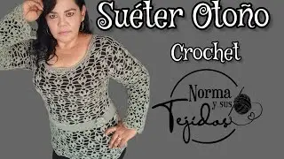 Su&eacute;ter Oto&ntilde;o a Crochet parte 2 #suetercrochet #oto&ntilde;o #blusascrochet