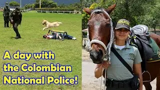 A Day with the Colombian National Police.  Police Fuzzies in Action!