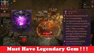 Best Legendary Gem for Barbarians ! | Pain Clasp | Free to play and Low Spenders | Diablo Immortal