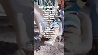 Fall Bucket List | Activities for families #shorts #fall #familyactivities #bucketlist
