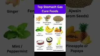 💨 Top 9 Foods to Cure Stomach Gas Fast | Natural Home Remedies 🫚🍌🌿