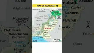 Map of Pakistan 🇵🇰 | #pakistan #map #shorts