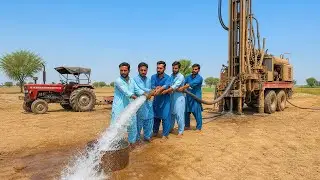 Extremely Incredible 400ft Deep Borewell Drilling | Amazing Borewell water Installation Process