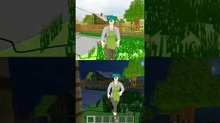 Schoolboy Runaway Minecraft Mod Day Sky Vs Night Sky Jumpscares #shorts #schoolboyrunaway