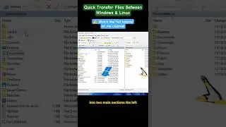 Quick Transfer Files Between Windows and Linux