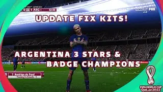 PES 2021 Mod FIFA World Cup 2022 Qatar Edition | Updated Kitpack and Badge Champions