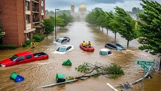Chaos in Washington DC & Maryland! Flash Flooding Sweep Away Cars & Homes