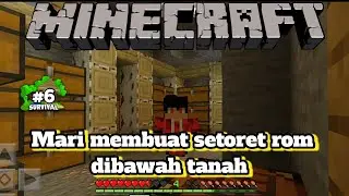 MEMBUAT SETORET ROOM DI BAWAH TANAH IYE MINECRAFT SURVIVAL SERIS #6