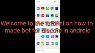 How to make discord bot in android part 1