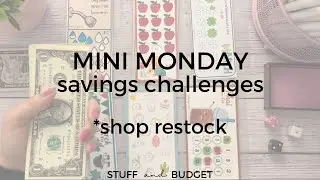 Mini Monday Savings Challenges | Join me and see if I finish any today!