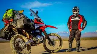 viaje en moto honda tornado 250 por zona de cuyo hasta laguna brava