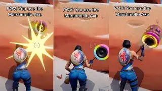 Best Pickaxe in the game? 🤣🎶 &bull; Your second @ owes you a present #marshmello #fortnite #code_brenden