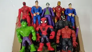 CAPTAIN AMERICA VS SPIDERMAN VS IRONMAN VS HULK VS SUPERMAN VS THANOS SUPERHERO AVENGERS UNBOXING
