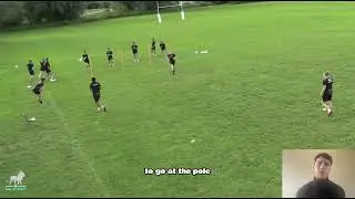 Rugby Drills 4 v 2 Pole Drill Explained | Rise Up Rugby