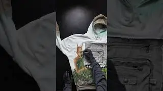 Exclusive Hand Painted Custom Patchwork Hoodie &ldquo;Our Pyre IV&rdquo; #avantgardefashion  #undergroundcolture