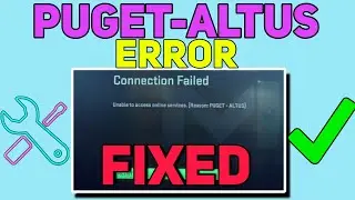 How to FIX Puget-Altus Error In Mw2 & Warzone 2 | Puget Altus Error Fix Mw2