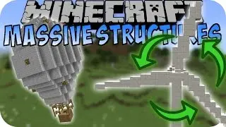 Minecraft BEWEGENDE STRUKTUREN (Windrad, Flugzeug, Freefall Tower) [Deutsch]