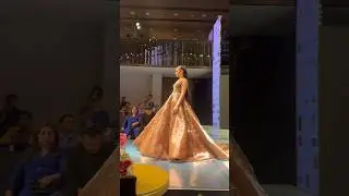 India supermodel 2023 finalist walks the stage for Presto couture .  Feeling proud #indiasupermodel