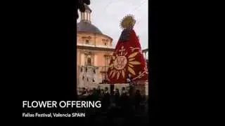 Fallas Festival 2015 Valencia - Flower Offering