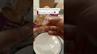 Almond Dark Chocolate Biscotti Review | Crunchy Biscotti ASMR (18s)