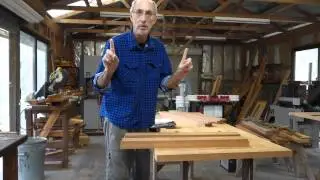 Recycled Silky Oak Table: Bookmatching the Faces of the Legs