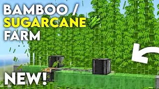 FLYING MACHINE SUGARCANE and BAMBOO Farm for Minecraft Bedrock MCPE 1.21