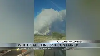 White Sage Fire at 33 percent containment