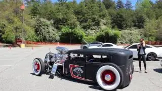 Kustomwerks Rat Rod start up, exhaust sound