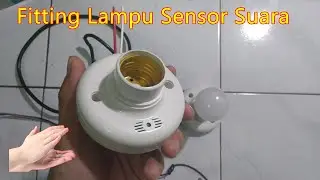 Fitting Lampu Sensor Suara Otomatis On / Off AC 220V