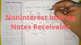 Accounting for Long Term Notes Receivable - Noninterest Bearing (Part 1)