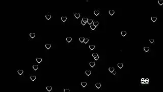 New Style Heart Symbols Flying Video -Black Screen Effect by Sai Editz and Creations.